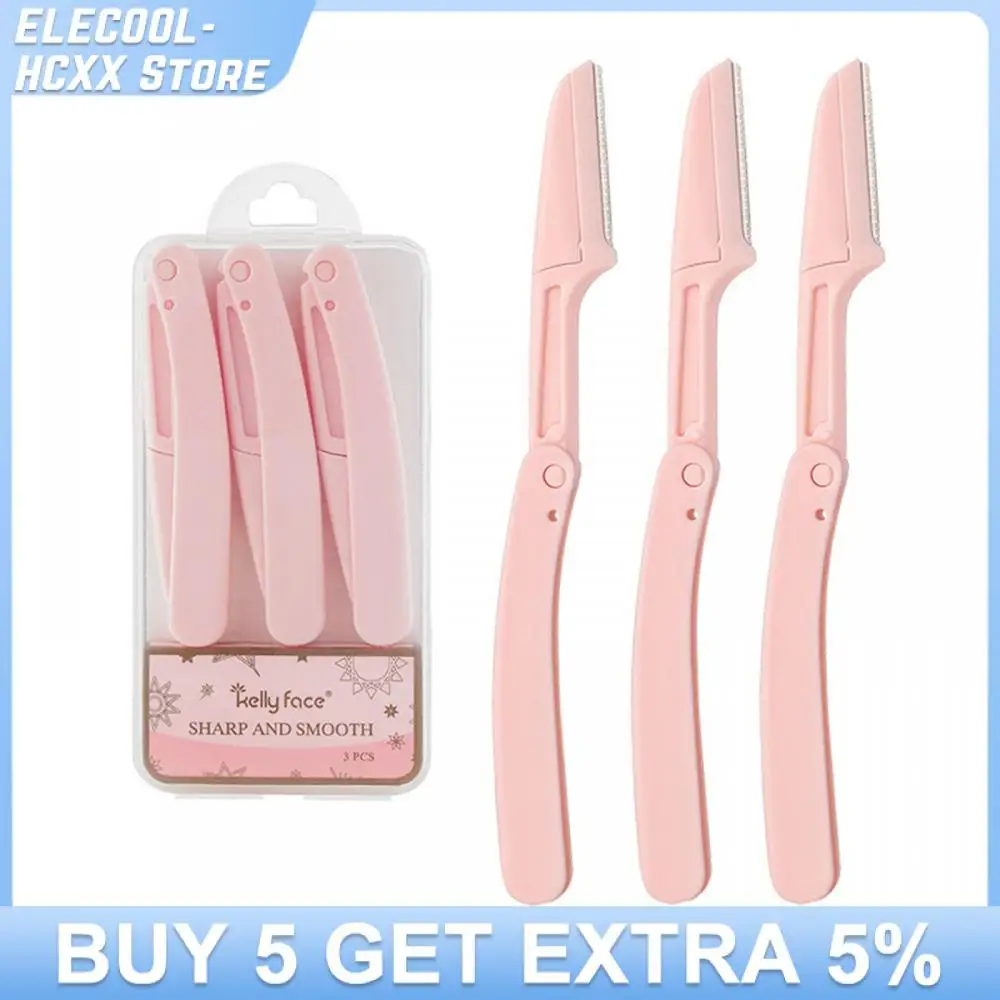 

Beauty Makeup Tools Foldable Eyebrow Knife Safety Eyebrow Scraping Knife Shaving Knife Beginners Available Eyebrow Twist Tools