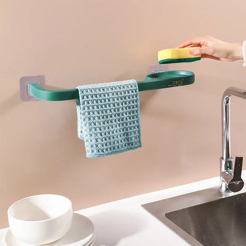 

Полка для полотенец без перфорации для ванной комнаты кухни