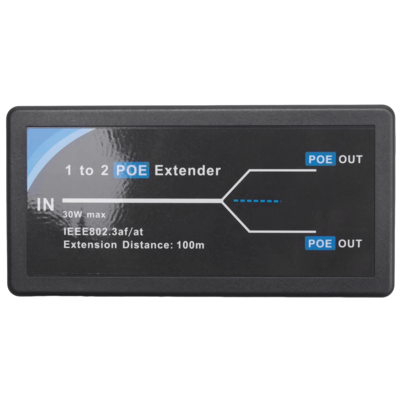 Удлинитель POE 10/100 Мбит/с со стандартным входом/выходом IEEE 802.3Af для IP-камеры