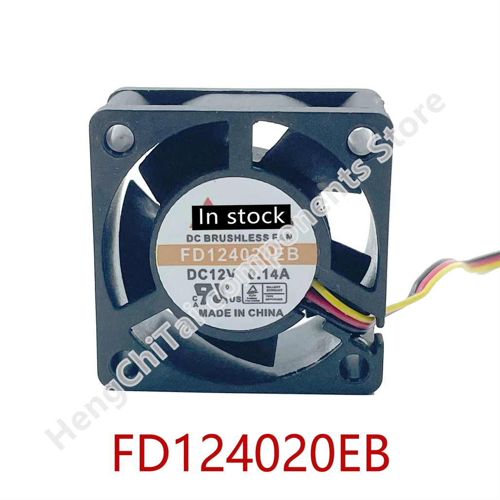 Оригинальный бесшумный охлаждающий вентилятор FD124020EB, 100% рабочий, бесплатная доставка, 3 контакта, 40x40x20 мм для Y.S Tech, 12 В постоянного тока, а