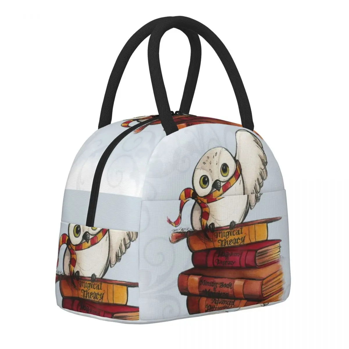 

Hedwig Lunch Bag For Child book Graphic Lunch Box Vintage School Cooler Bag Portable Insulated Waterproof Tote Food Bags