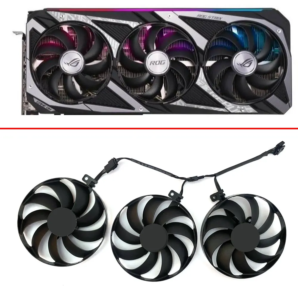 Вентилятор для видеокарты ASUS ROG STRIX RTX 3050 RTX 3060, 87 мм