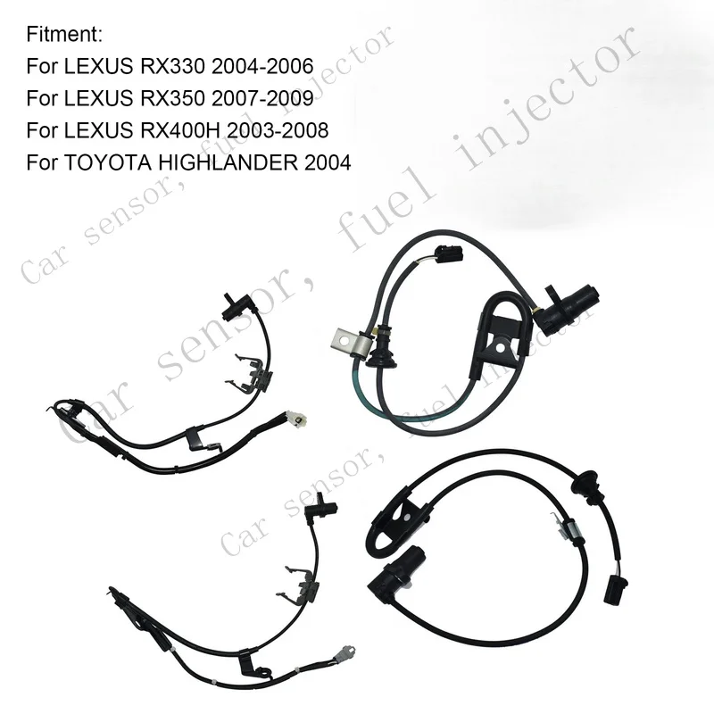 Фото Датчик скорости колеса Q+ 4×ABS, передний, задний, левый, правый для Toyota Highlander 04-2007 TB №1