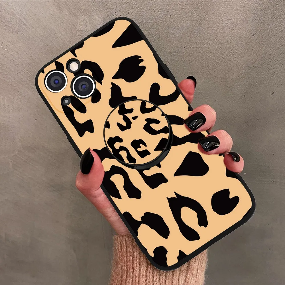 

Print Case Stand for iPhone i11 i12 i13 iX Pro iXS Max XR i678 Plus SE Tempered Glass Protective Screen Film Cover Finger Holder