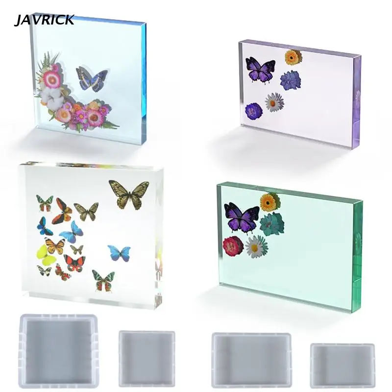 

Rectangle Square Photo Frame Ornaments Silicone Molds Suitable for Epoxy Resin Diy Craft Jewelry Making Home Decorations