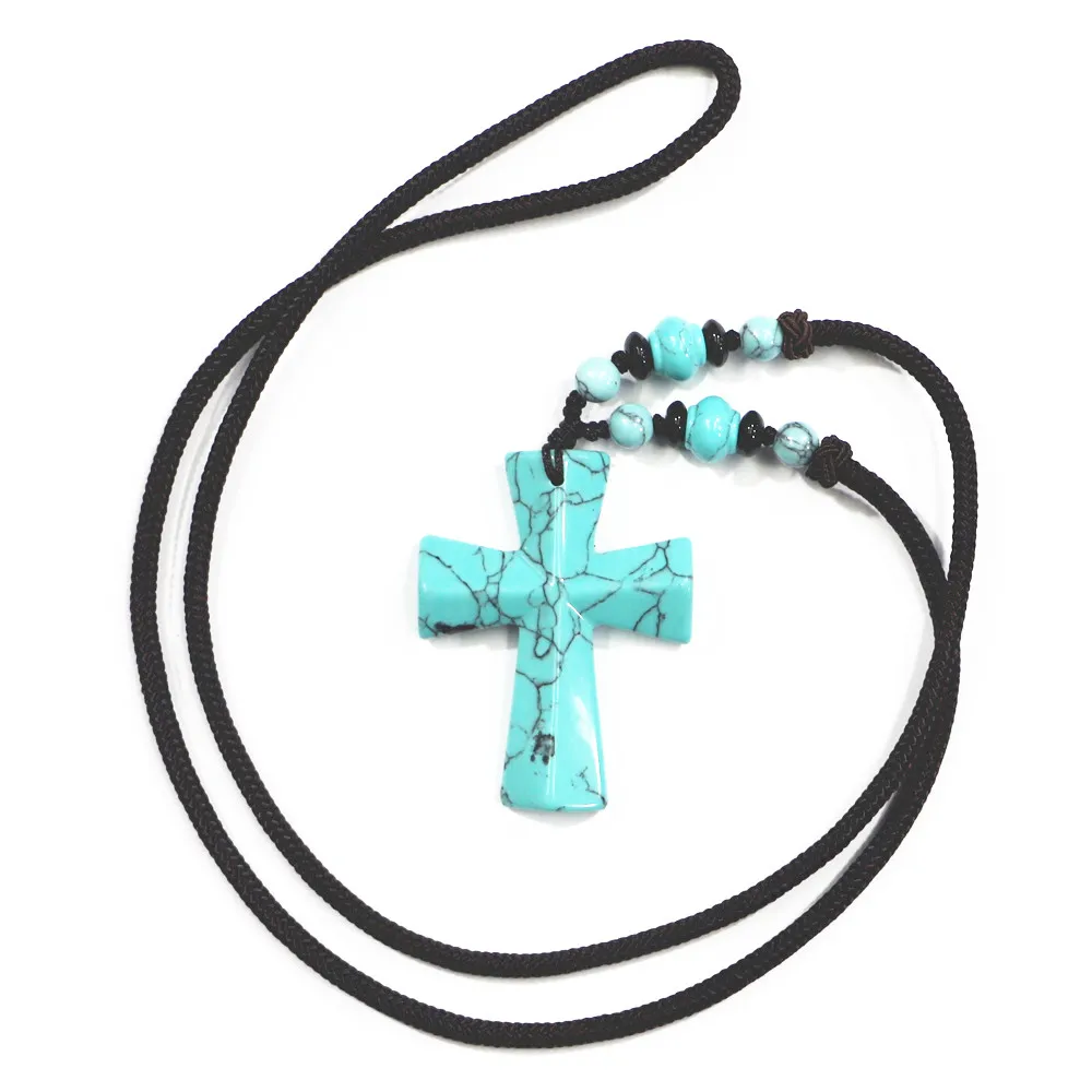 Selling Natural High Quality Stone Agate  Weaving Pendants  Necklace Fashion Reiki Charms Men Women Jewelry Accessories 1Strip