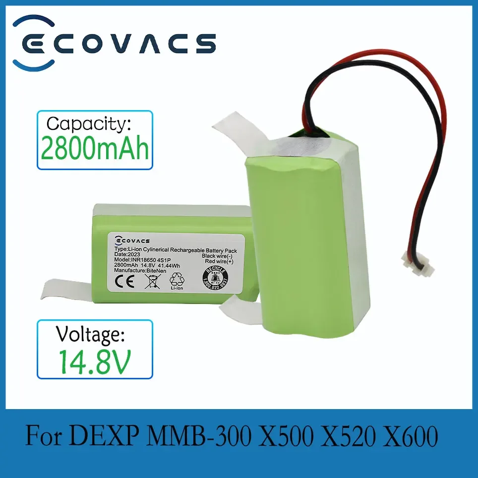 

ECOVACS новый 2800mAh INR18650 4S 1P Аккумулятор для DEXP MMB-300 X500 X520 X600 Mamibot EXVAC660 EXVAC880