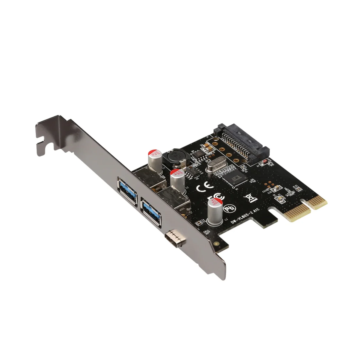 

PCIE To USB3.1 Type C Expansion Card USB HUB Splitter for Desktop PCIE Riser Card Pci Express Converter Card