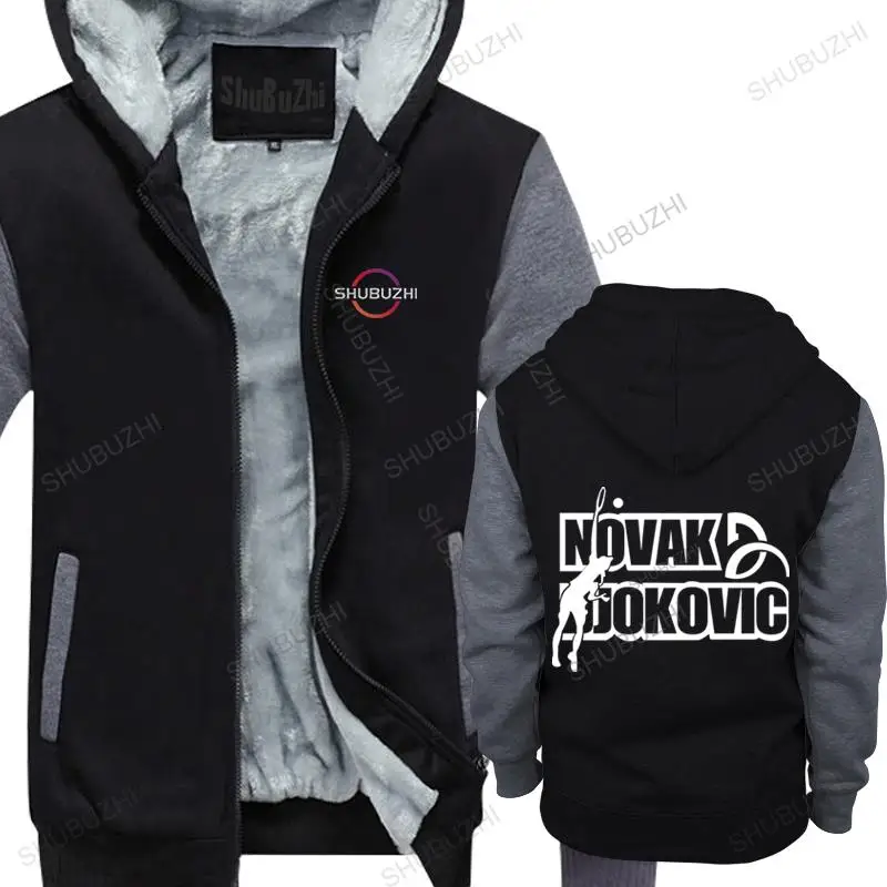 

man fall winter hoodie Mens Fashion Novak Djokovic Logo Fashion Print Men Women sweatshirt Serbia Wholesale hooded zipper