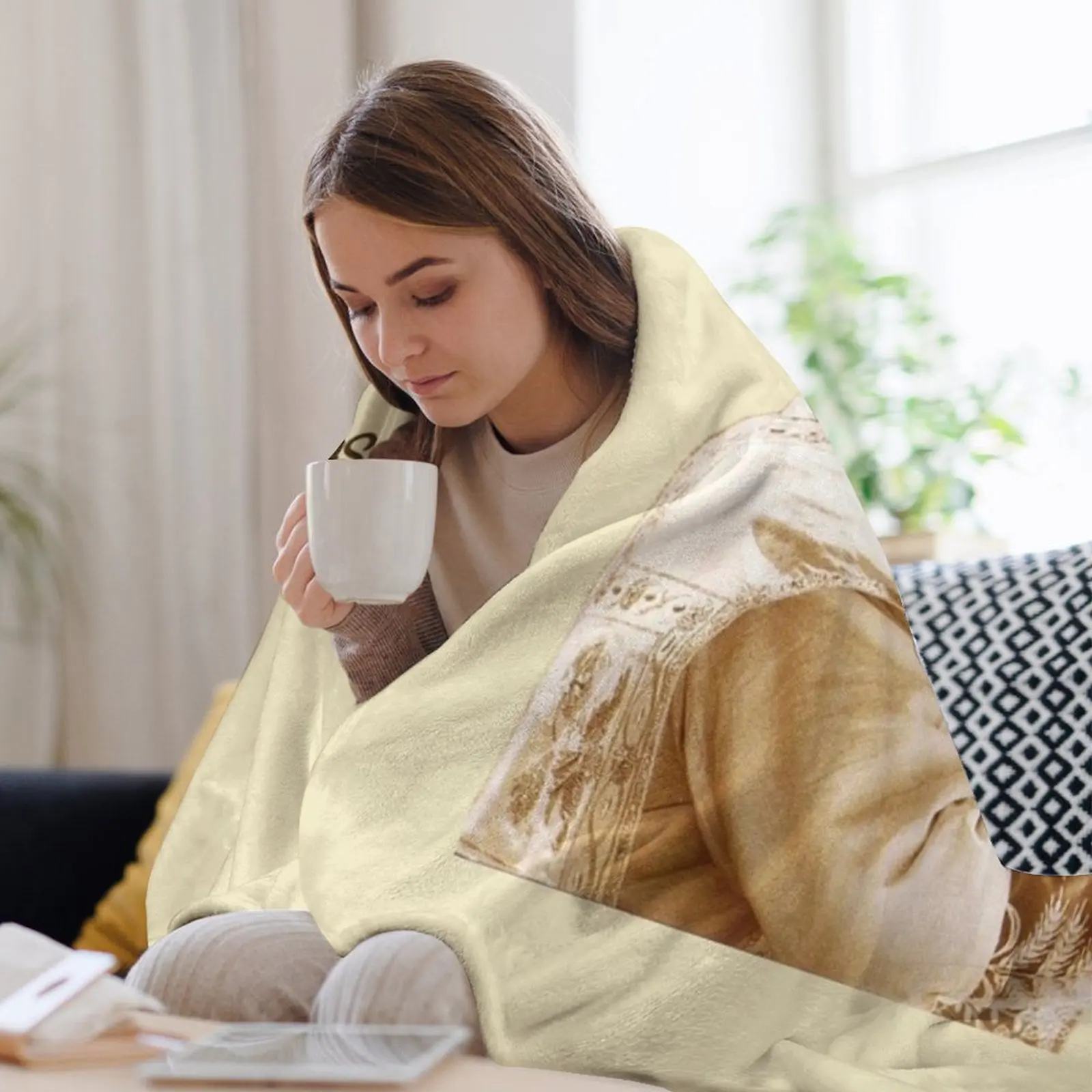 Падре Пиэрельцина Оставайся со мной Господь Плед на зиму Туристическое