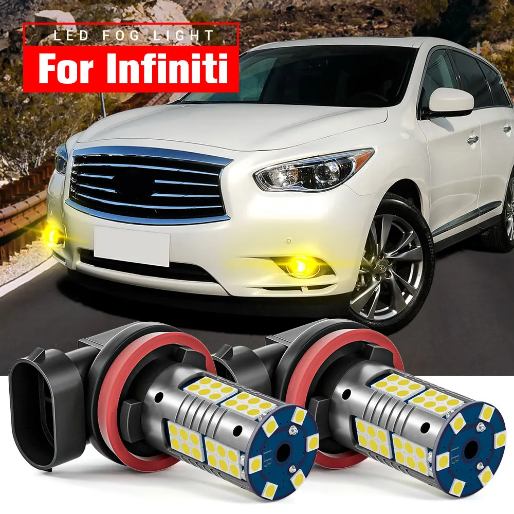 

2pcs LED Fog Light Lamp Blub H8 H11 Canbus Error Free For Infiniti G37 G25 Q45 QX56 Q60 Q70 QX50 QX60 QX70 QX80 Q40