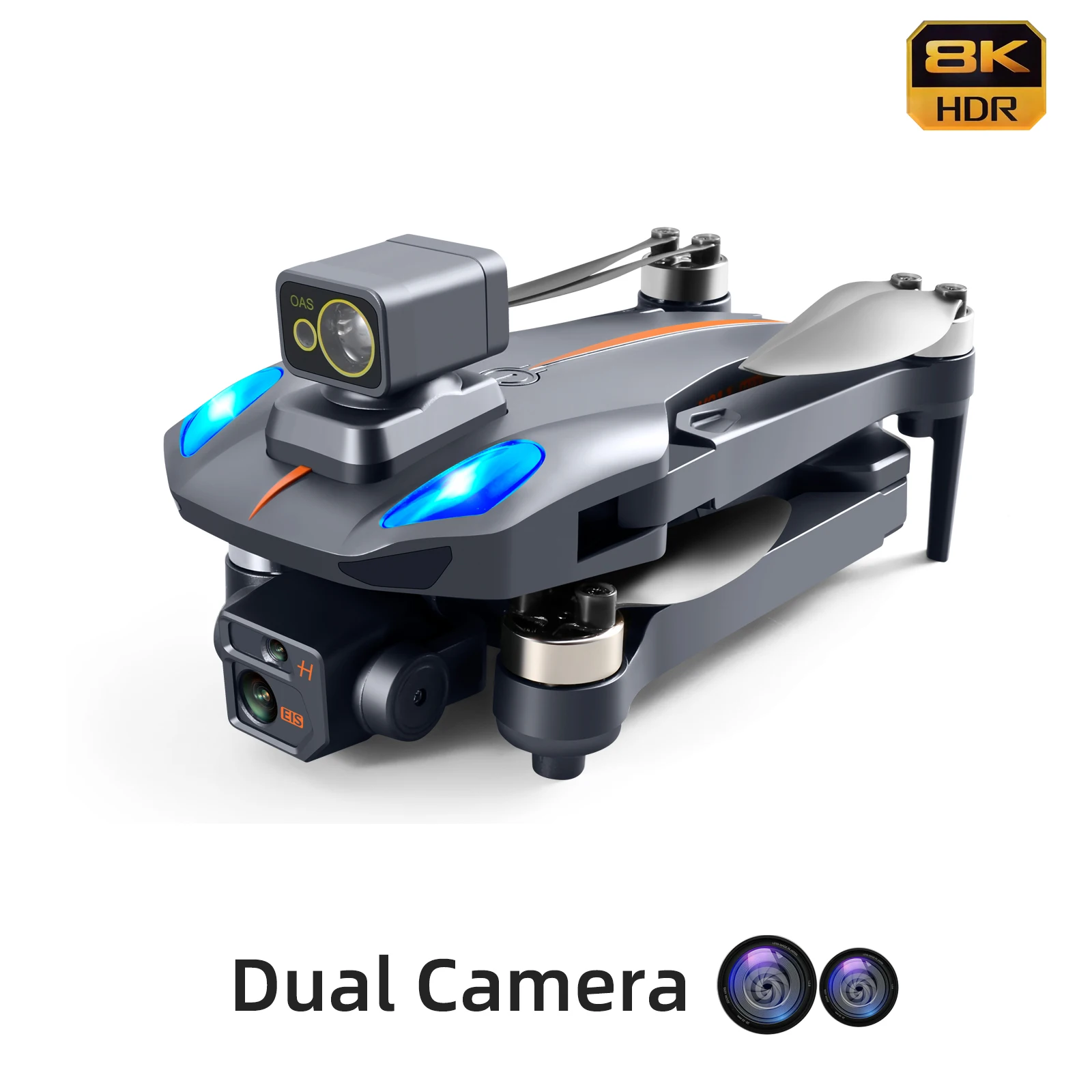 

New 8K Professional Drone 4K 5G WIFI HD Dual Camera Brushless Motor Anti-shake Foldable Quadcopter GPS Return
