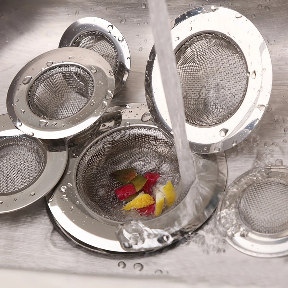 

Ситечко для раковины из нержавеющей стали, сетчатый фильтр для раковины в ванную комнату, подходит для кухни