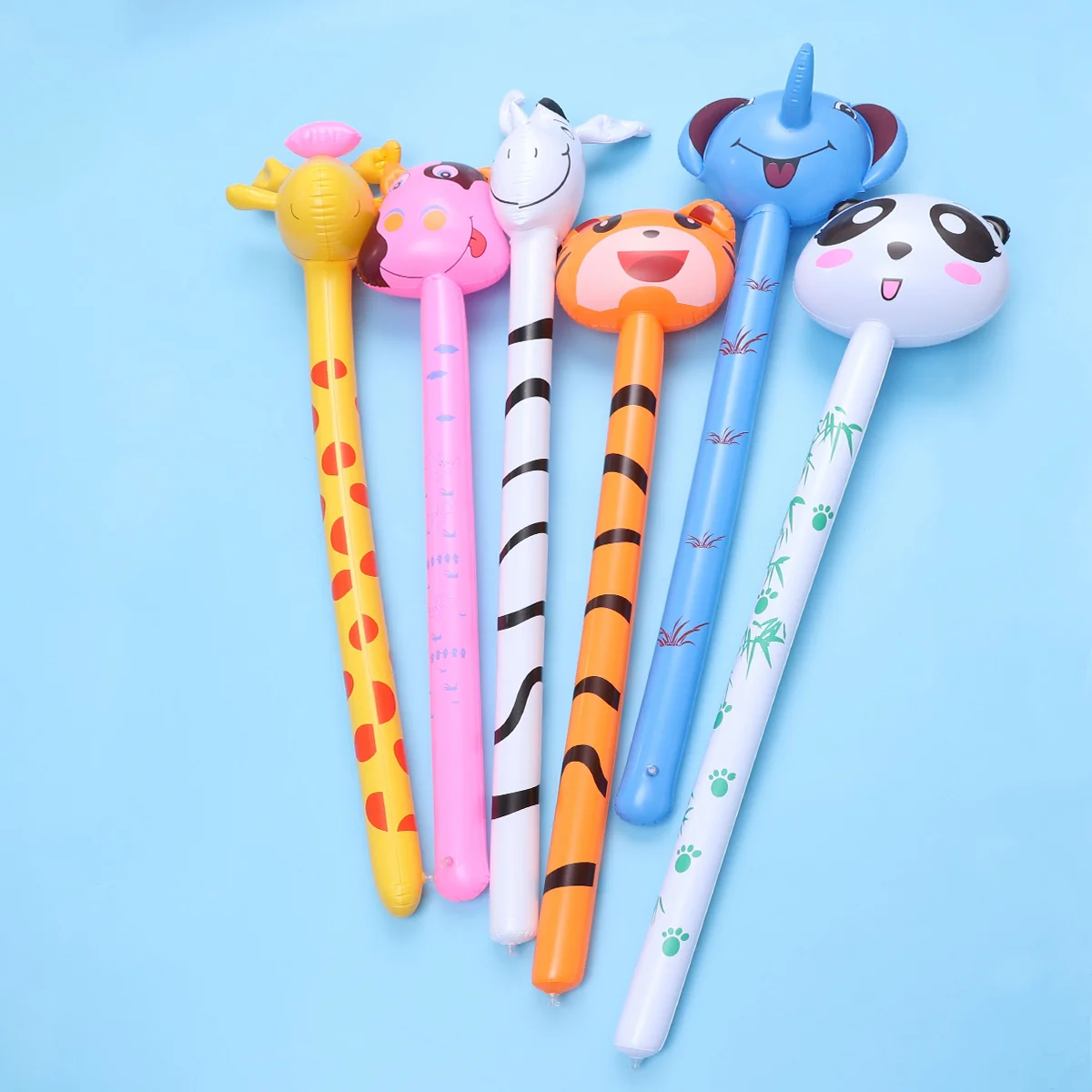 

6 шт., детские надувные игрушки-животные из ПВХ