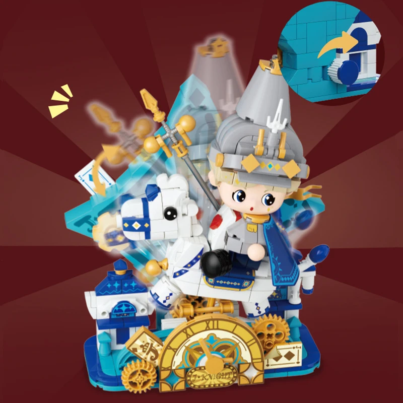 Лидер продаж сказочное покерное Королевство строительные блоки милая