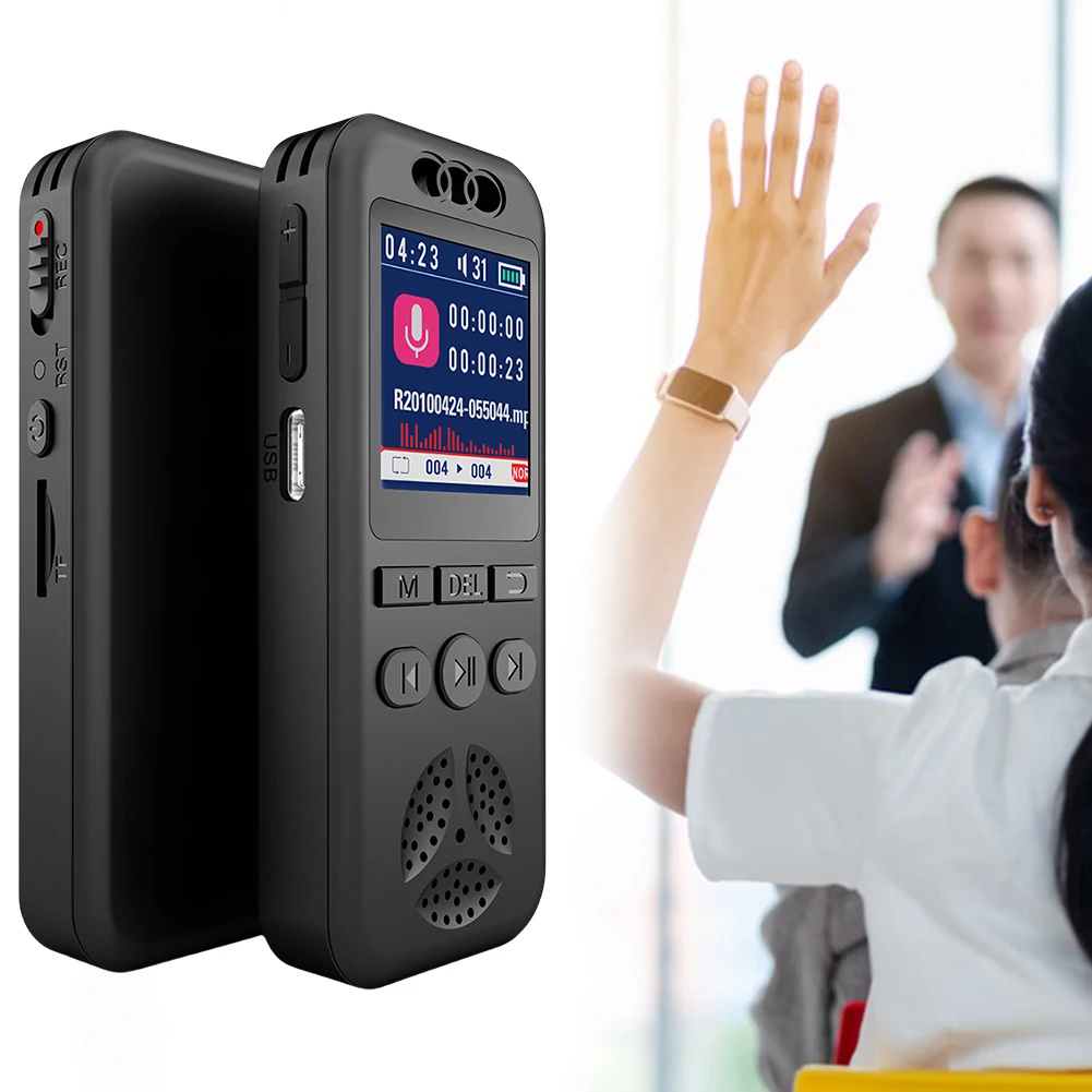 Цифровой диктофон 32 ГБ/16 ГБ/8 ГБ с воспроизведением |