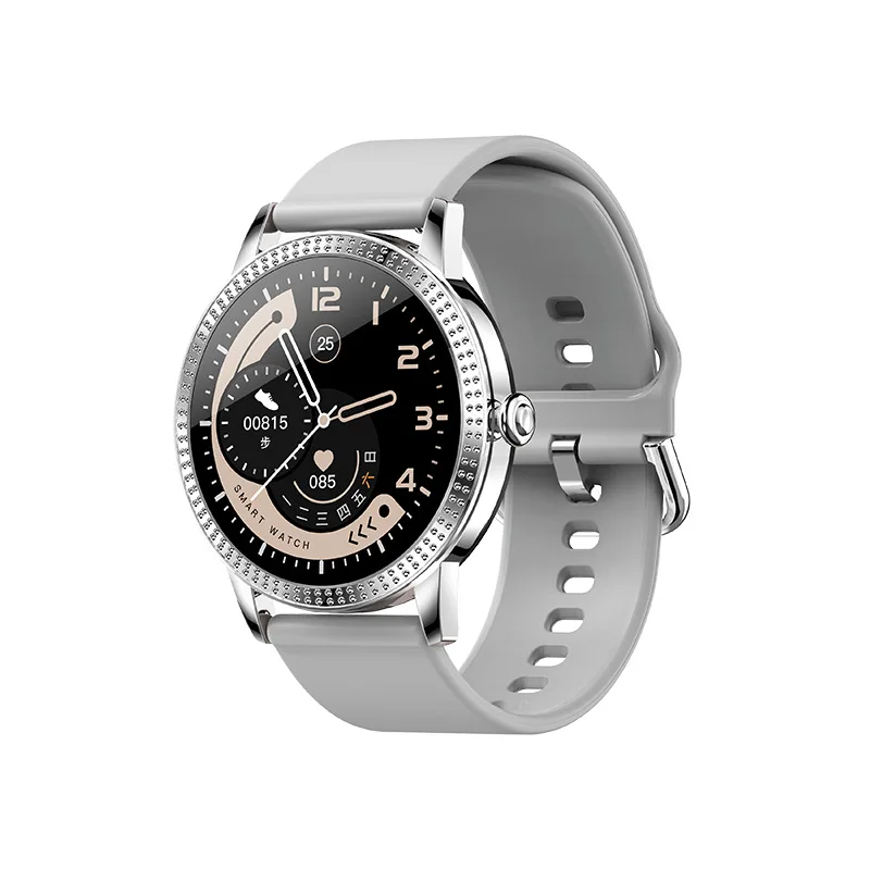 

CF18P Smart Watch Waterproof Blood Pressure Heart Rate Monitor Metal Starp Multi Sport Modes SmartWatch 1.22 Inch Women Band