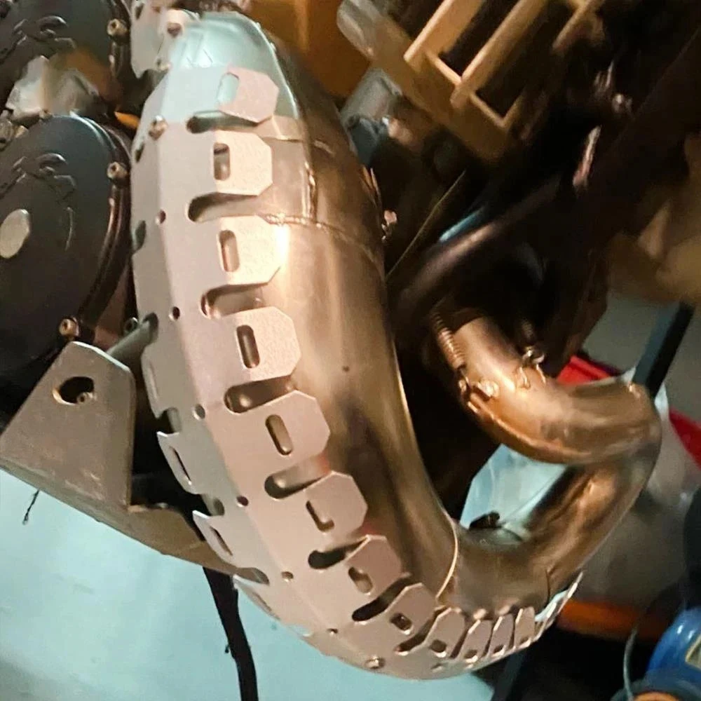 Мотоциклетный выхлопной щиток глушитель защитная крышка теплозащитный экран