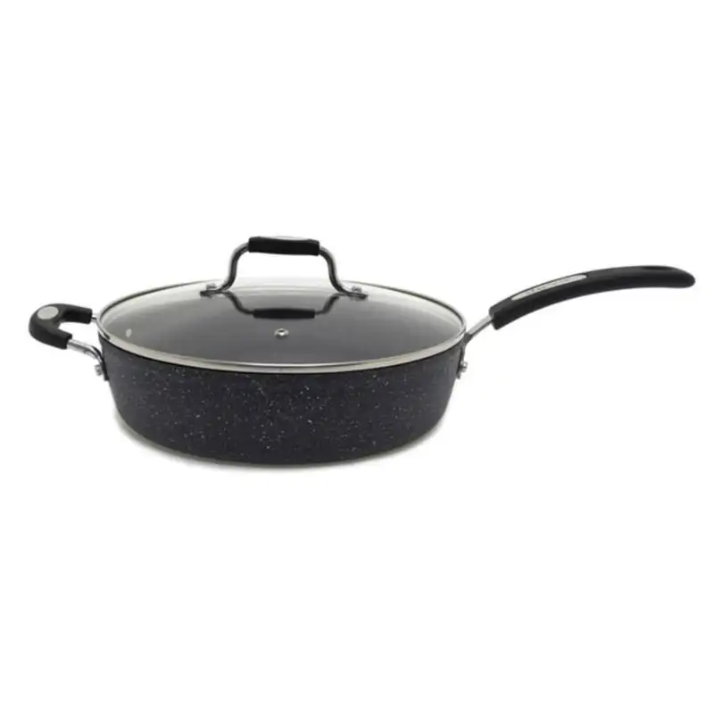 

030907-004-0000 12 in Deep Fry Pan with Lid and Bakelite Handle, Metal