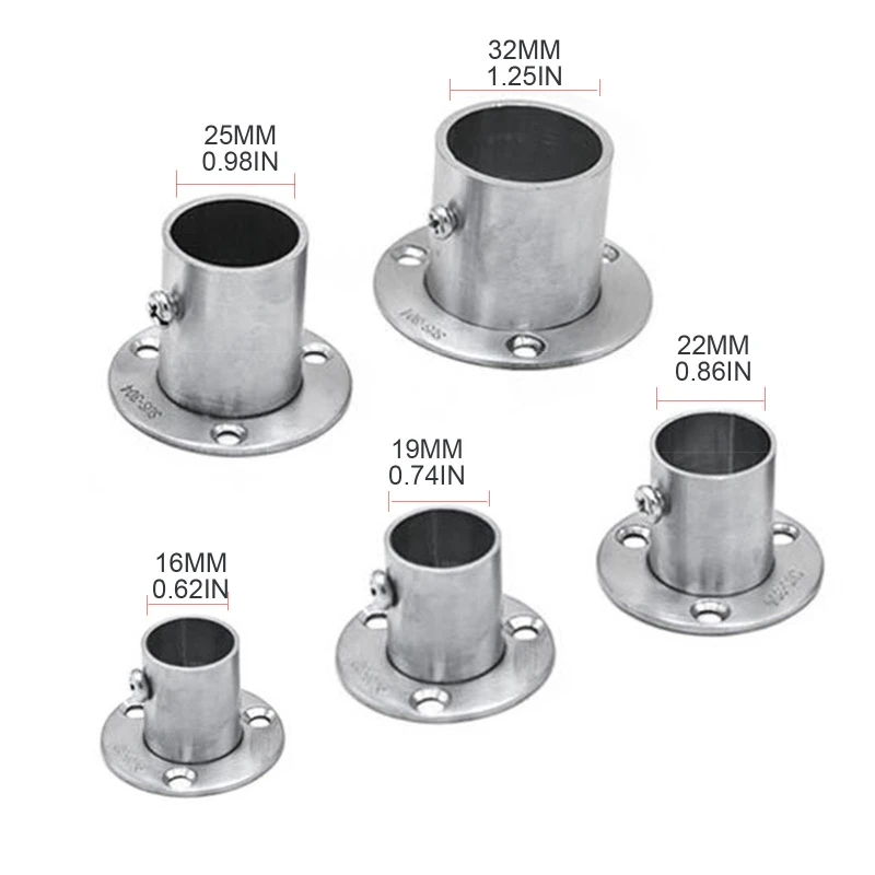 Кронштейн для труб из нержавеющей стали диаметр 16-32 мм держатель седло фланца