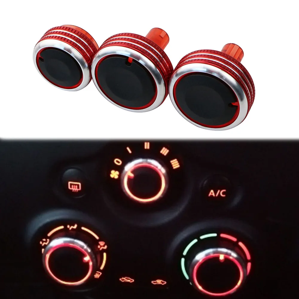 

For Nissan Cube Z12 Latio Almera Versa N17 Note E12 Mitsuoka Viewt AC Knobs Air Heater Climate Control Switch Knob Buttons