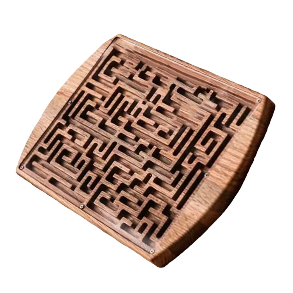 

Ball Maze Wooden Board Kids Toys Balance Puzzle Pine Bead Balances Child Beads