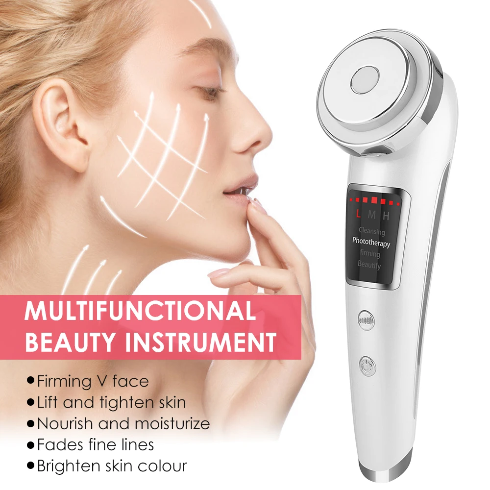 

LED Photon Face Massager Skin Rejuvenation Beauty Devices Deep Cleansing Facial Lift Eyes Care Wrinkle Remove Cosmetic Apparatus
