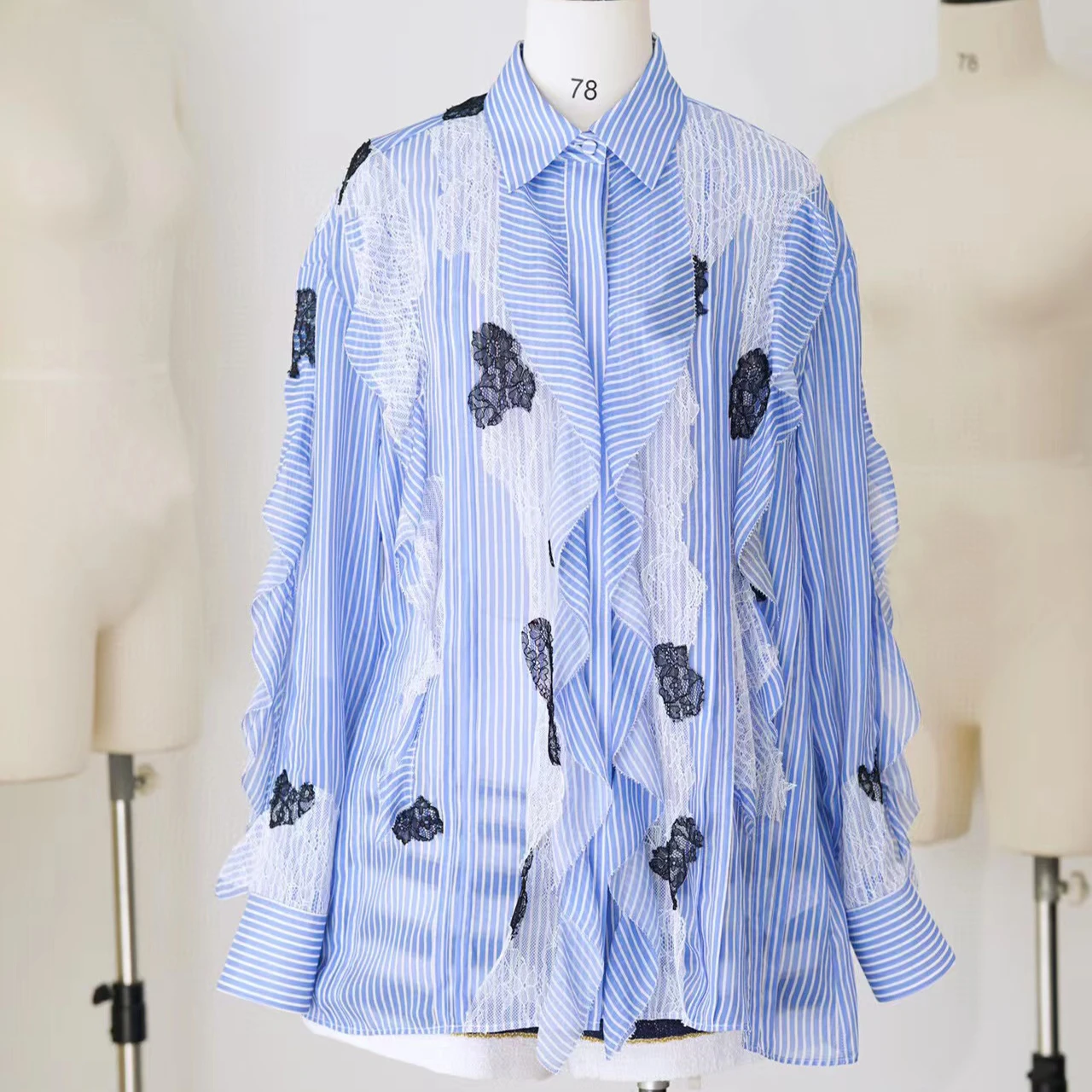 

NIGO Summer Lace Striped Shirt Ngvp #nigo6174