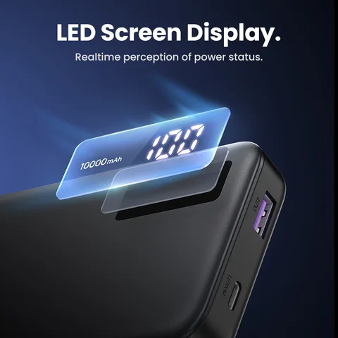 UGREEN 22,5 Вт Power Bank с быстрой зарядкой 10000 мАч Портативный PowerBank для iPhone 15 Pro Max Xiaomi Huawei Внешний аккумулятор PD20W