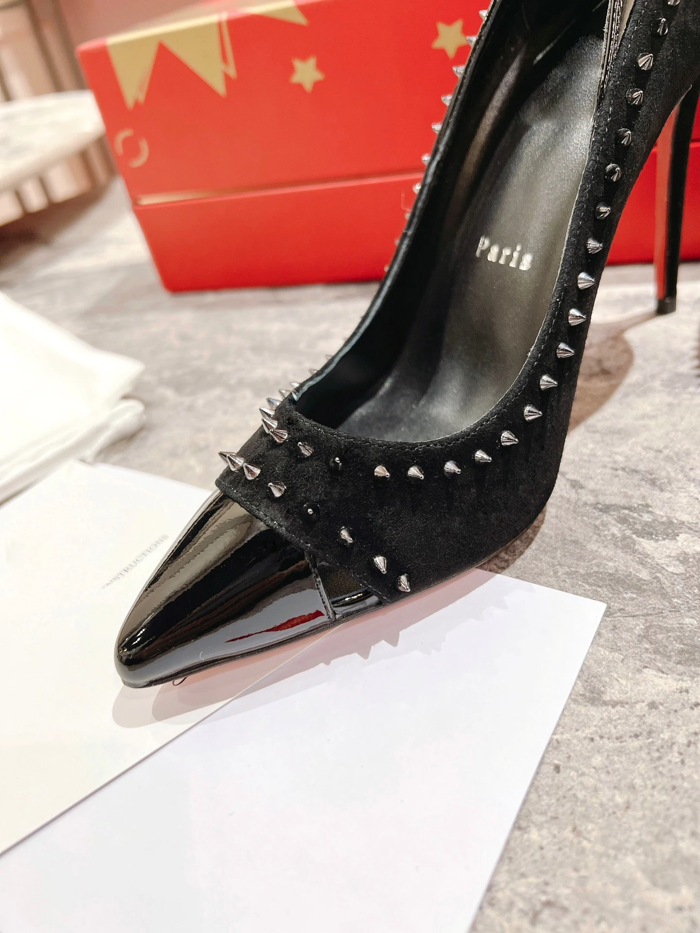 

Туфли-лодочки женские на высоком каблуке, с красной подошвой