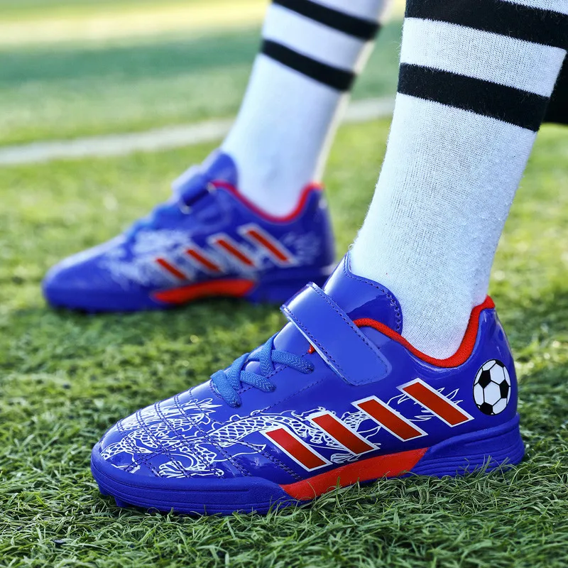 2023 Hot Sale Soccer Shoes Kids Boy Sport Sneakers Outdoor Futsal Soccer Cleats Turf Football Shoes Children's Training Sneakers