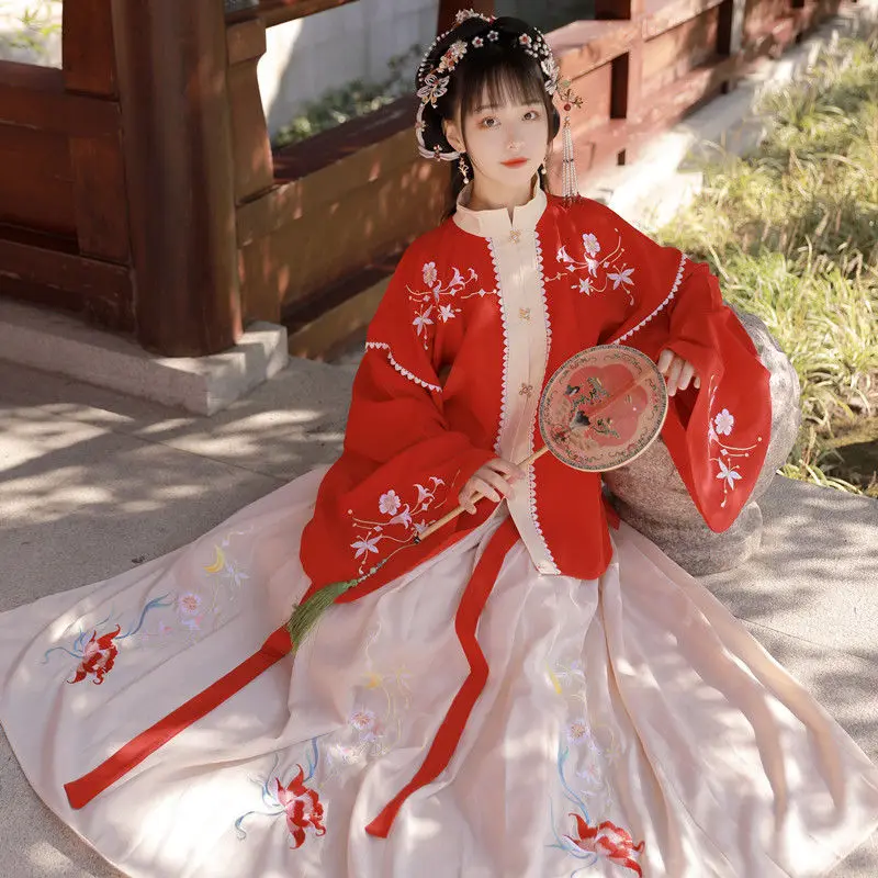 

Hanfu Dress Traditional Ancient Hanfu Dance Costume Female Folk Princess Oriental Han Dyansty Cosplay Fairy Dancewear Winter