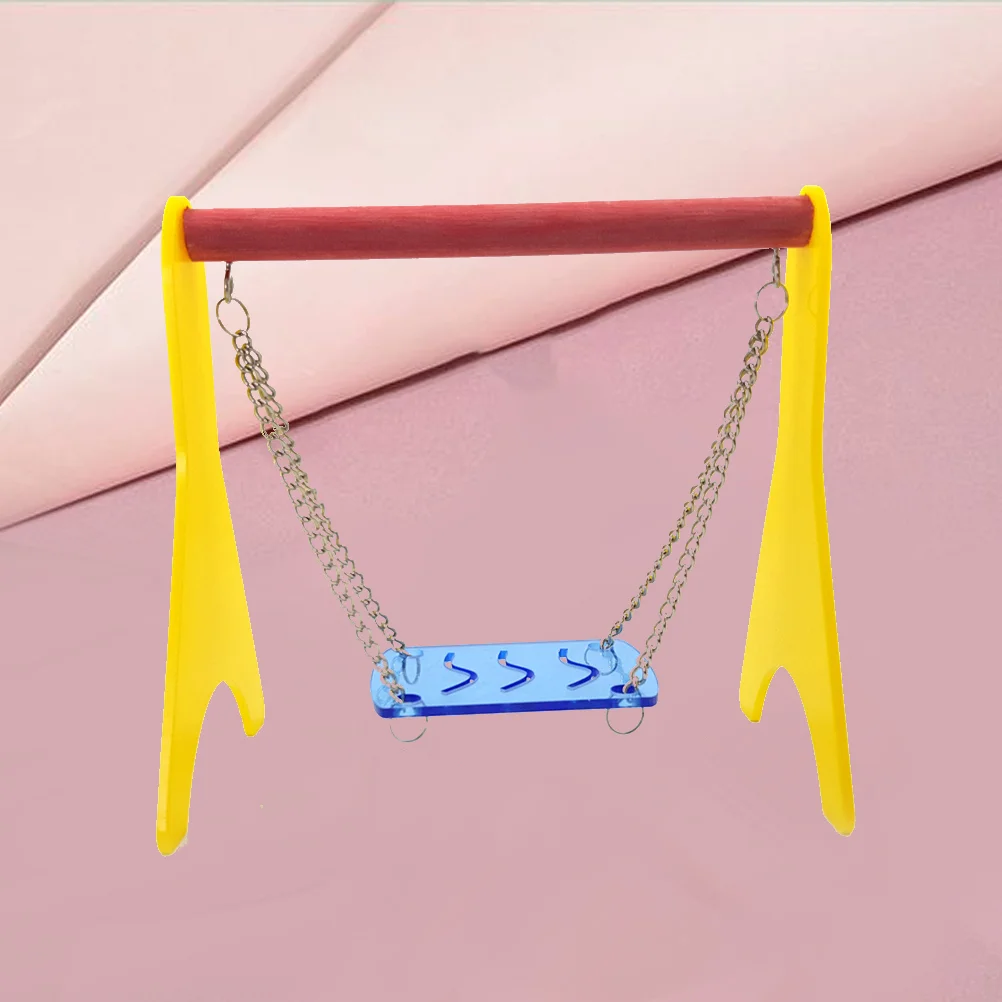 Игрушка-качели игровая площадка для птиц игрушки попугаев хомяков домашних