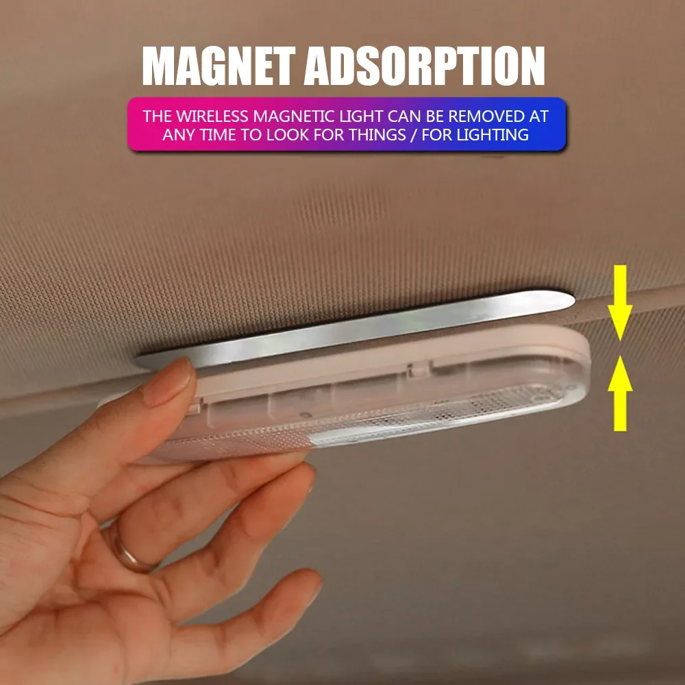 

Accesorios moto Dome Vehicle Indoor Ceiling Lamp LED Car Interior Reading Light USB Charging Auto Roof Magnet Lamp Car-styling