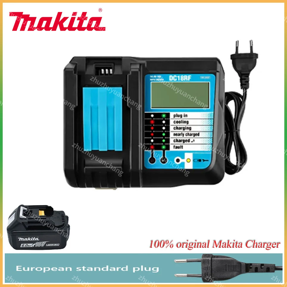 

DC18RC DC18RF For Makita 18V Drill Battery Charger 3A 3.5A Li-ion Charger for Makita 14.4V 18V LXT BL1815 BL1860 BL1430 BL1450