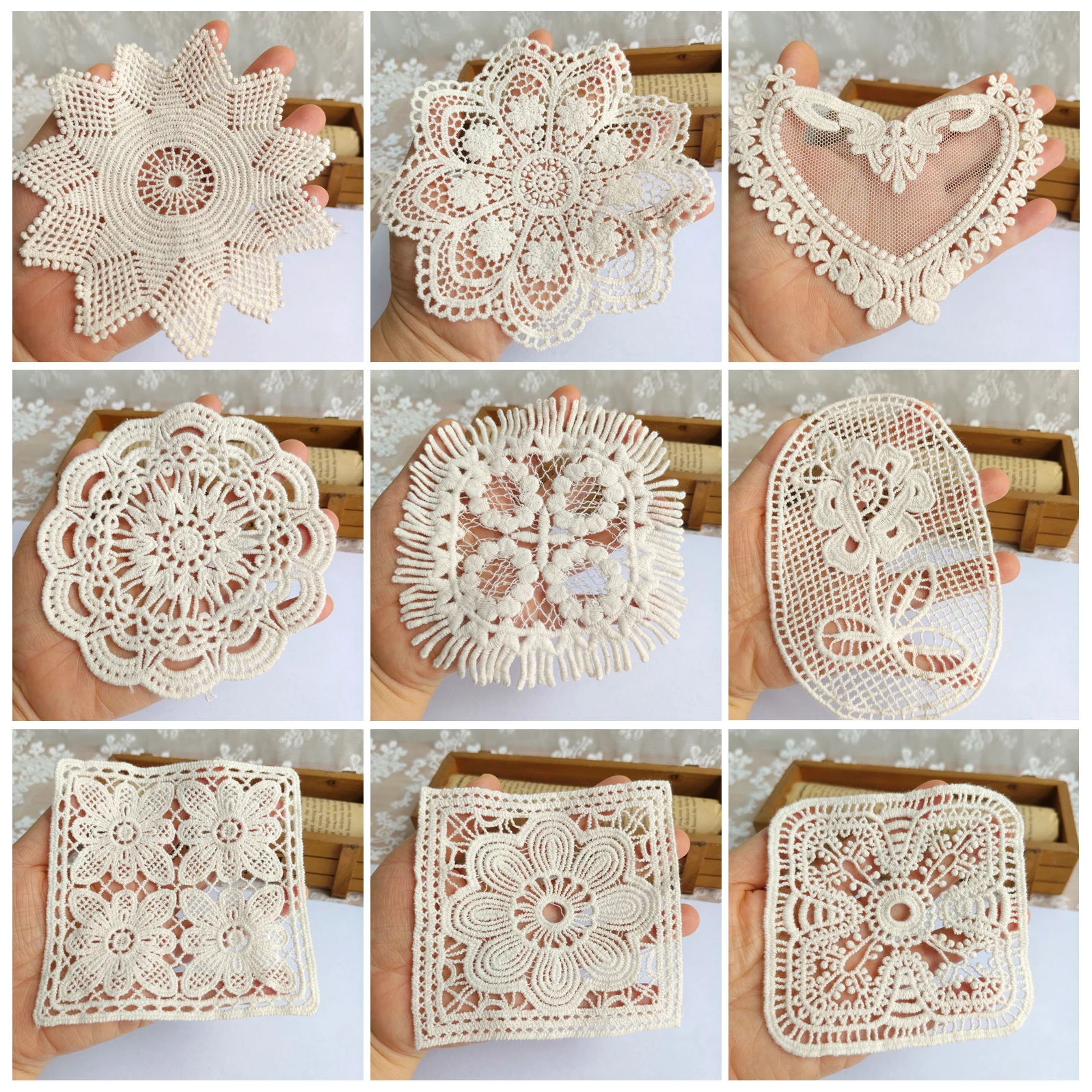 Бежевая хлопчатобумажная вышивка искусственная ткань сетчатая детская одежда