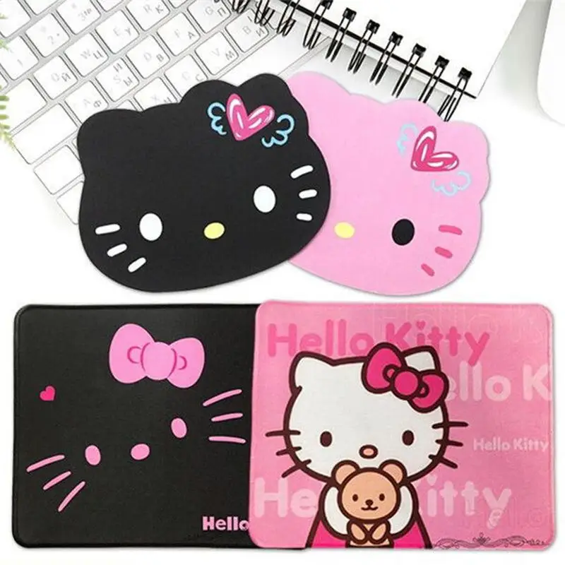 

Sanrioed Hello Kittys Mouse Pad Kawaii Anime Household Girl Office Coaster Silica Gel Antiskid Accessories Ornament Computer
