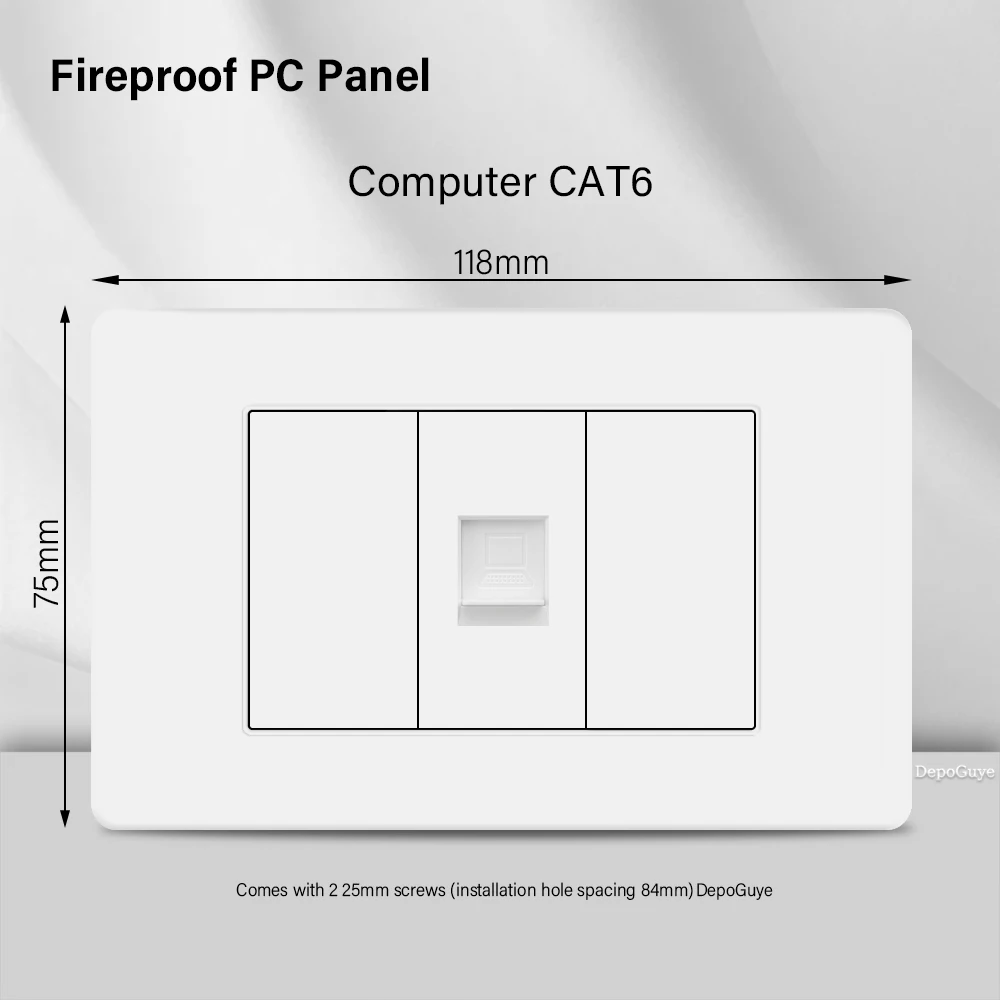 

Белая настенная розетка с USB Type-c 20 Вт