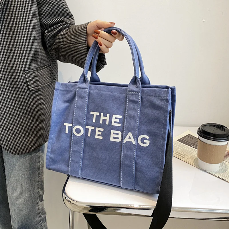 

Брендовая дизайнерская сумка-тоут, женские Наплечные сумки, 2022, модная Холщовая Сумка через плечо с надписью, трендовая женская сумка для покупок