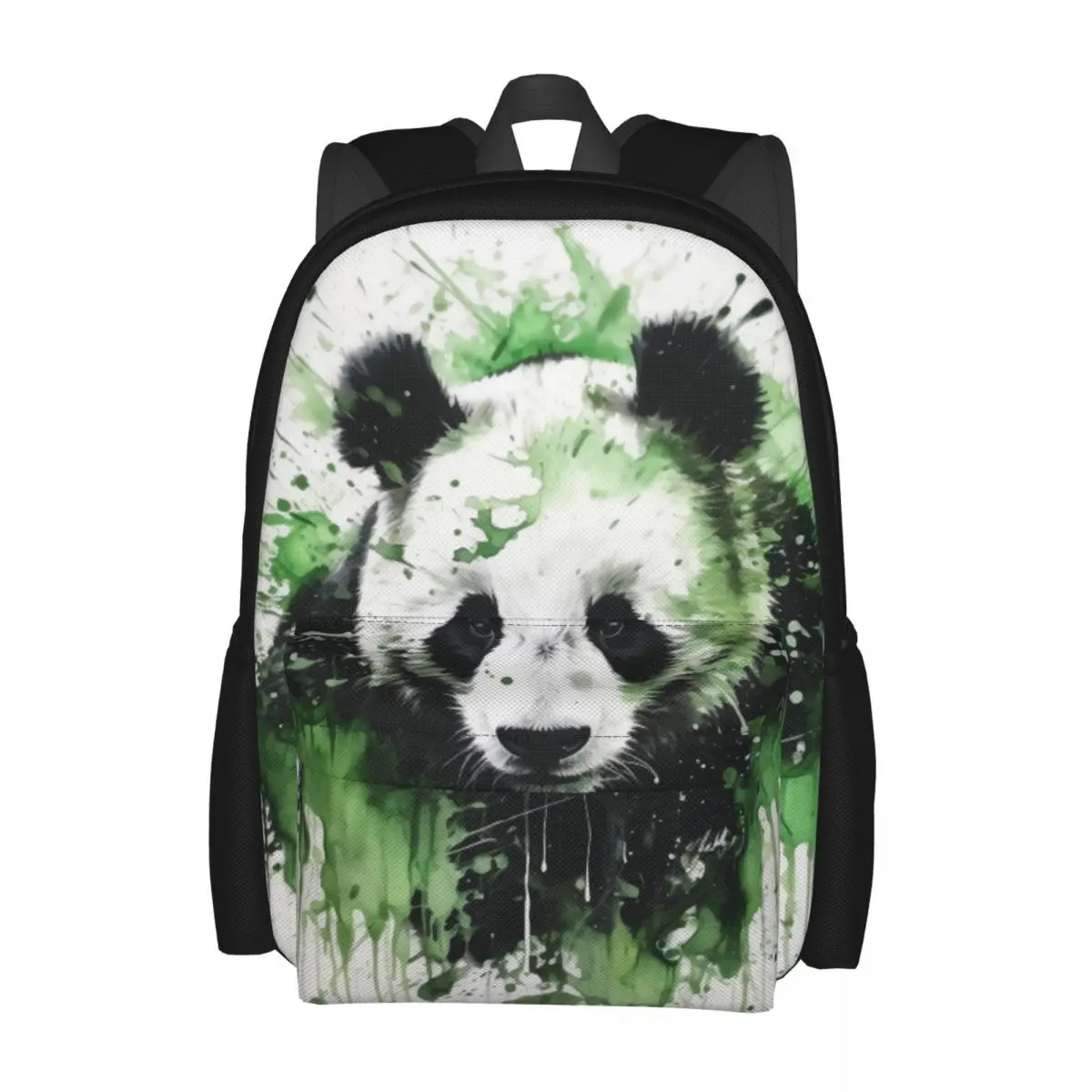 

Panda Backpack Unisex Detail Ink Drawing Breathable Backpacks Polyester Casual High School Bags College High Quality Rucksack