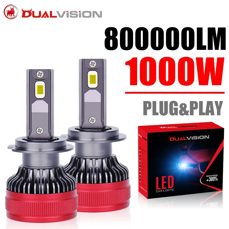 

Dualvision H7 LED F5 F5C LED H4 1000 Вт 800000 LM Canbus 5570 CSP H11 H1 H8 9012 HIR2 9005 9006 HB3 HB4 Автоматическая противотуманная фара дальнего ближнего света