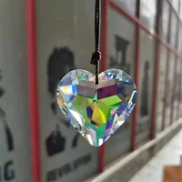crystal suncatcher heart pendant suncatcher rainbow pendant crystal heart prisms pendant window garden car decor