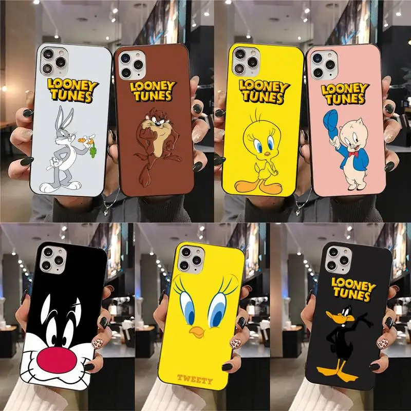 

Looney Tunes Devil Lola Bugs Bunny Daffy PORKY Phone Case For iphone 13 12 11 Pro Mini XS Max 8 7 Plus X SE 2020 XR cover