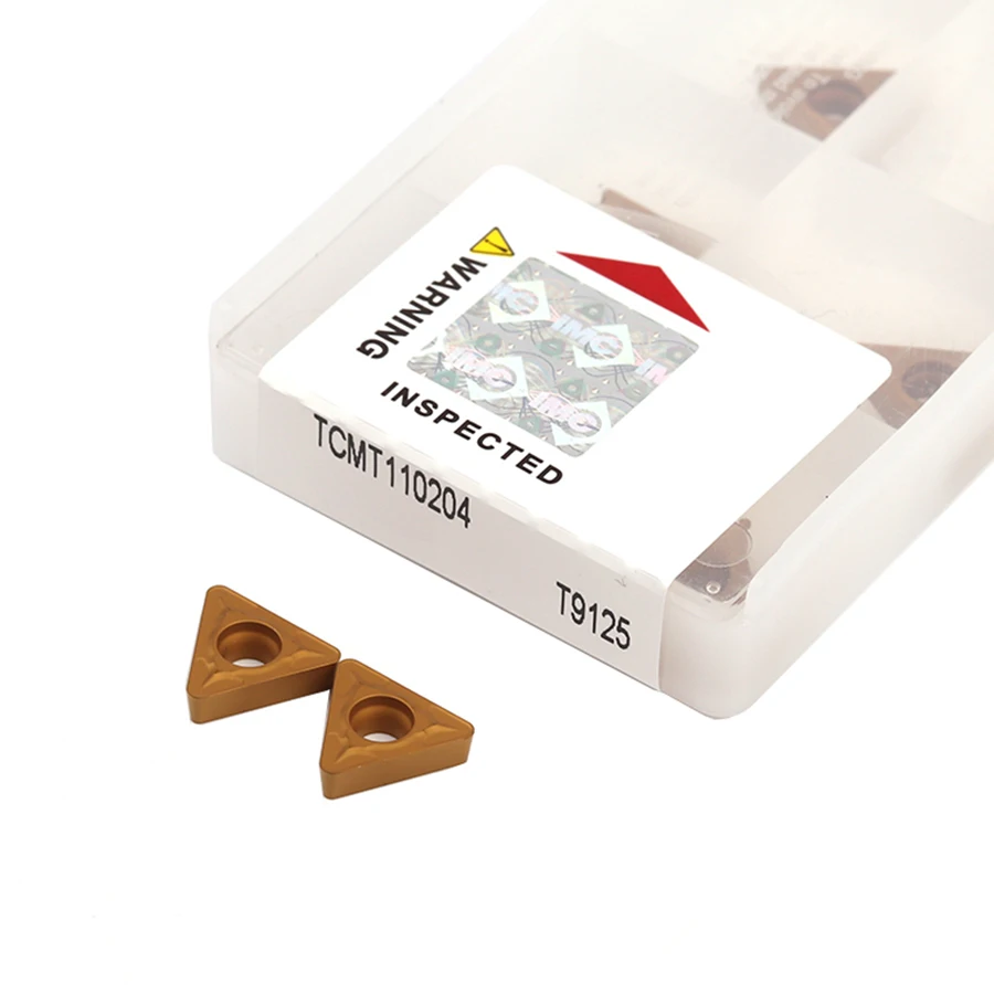 

TCMT110204 T9125 TCMT110208 T9125 CNC Lathe Tools High-Quality Wear-resistant Carbide Inserts Internal Turning Inserts For Steel
