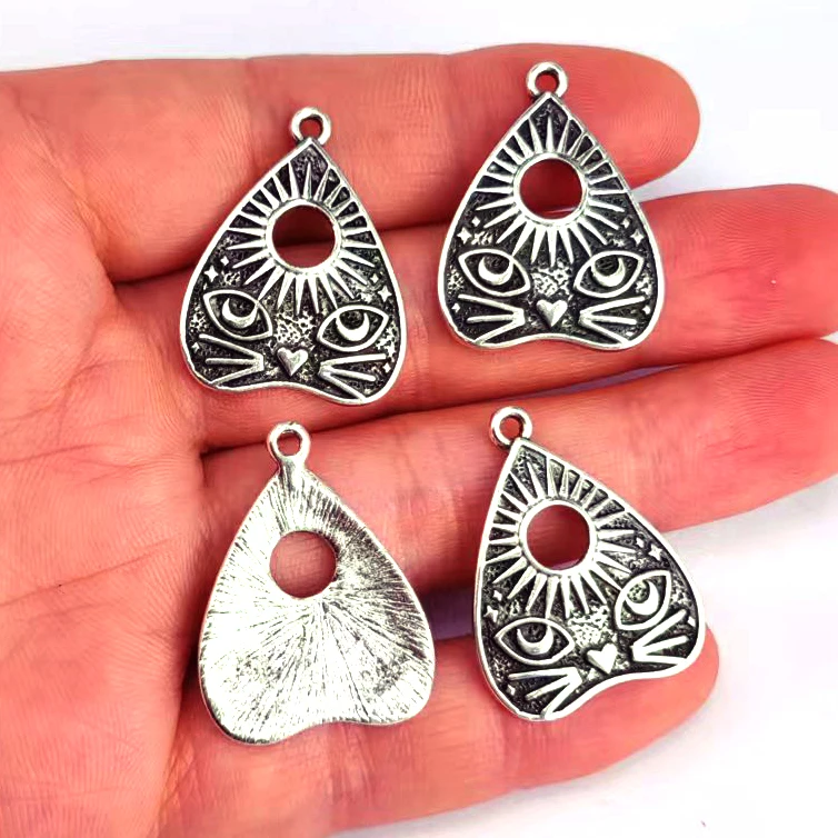 5 шт. кошка Солнце Луна череп черный Панк готика ювелирные изделия подарок ведьма оиджа Ведьмак для женщин мужчин аксессуары