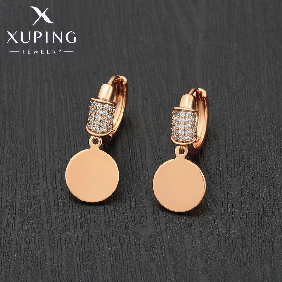 Ювелирные изделия Xuping Новое поступление стильные модные серьги золотого цвета