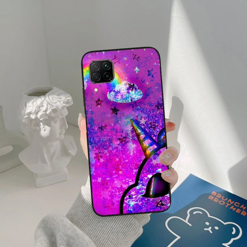 Чехол с радужным единорогом для Huawei P30 Pro P20 P40 P50 Mate 20 Lite Nova 5T P Smart 2019 2021 Honor 50 чехол |