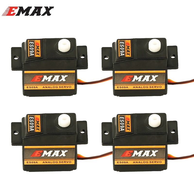 4 шт. EMAX ES09A ES09D ES09MA ES09MD сервопривод с двумя подшипниками для Trex 450 RC вертолеты автомобили и лодки робот