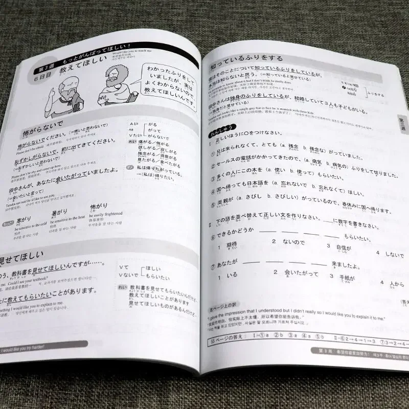 5 книг Учебные книги JLPT BJT N3: встречи перед новое тестирование на знание японского