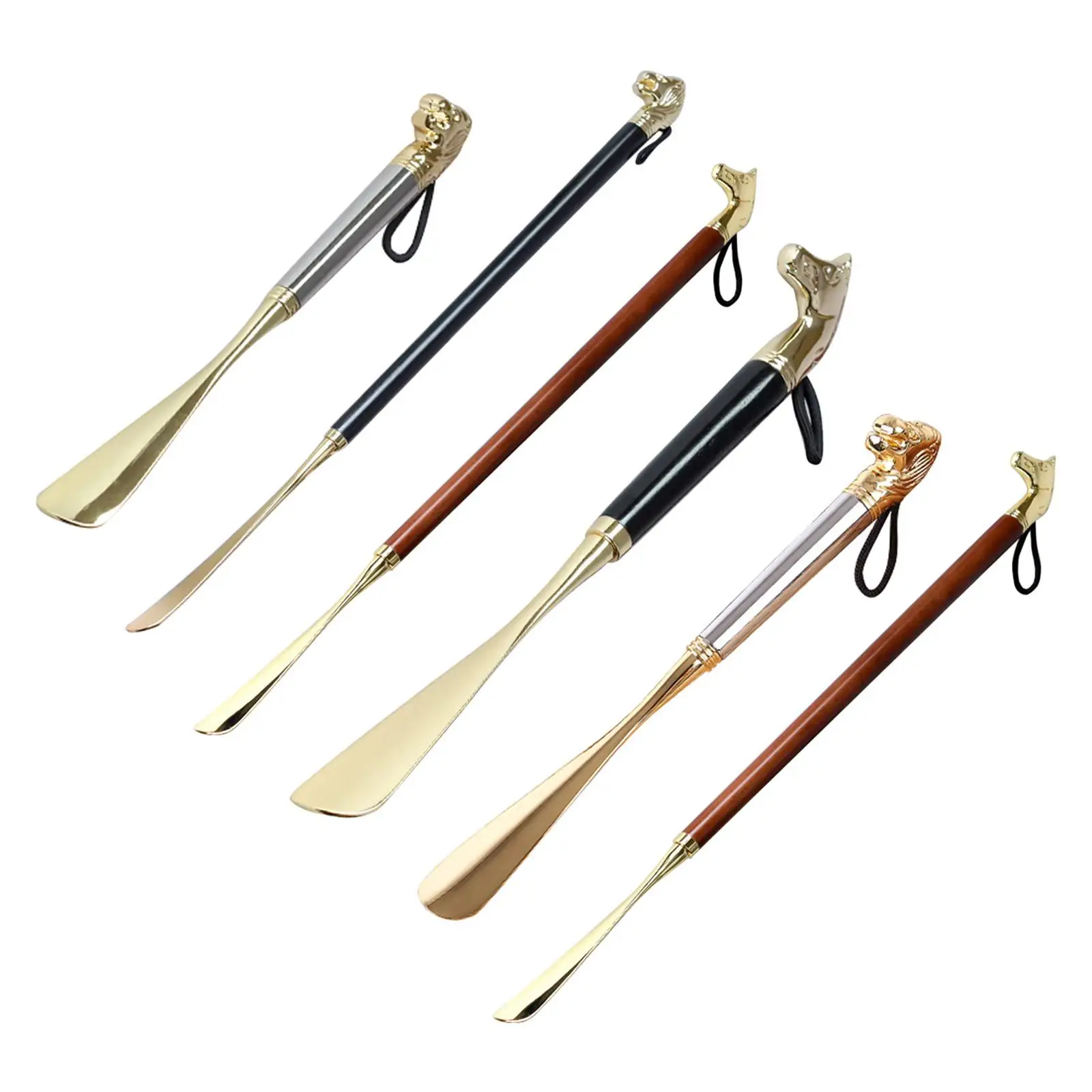 

Animals Decorative Wooden Shoe Horn Shoe Helper Home Shoe Store Tool Long Handle Shoehore for Men Women Pregnancy High Heels